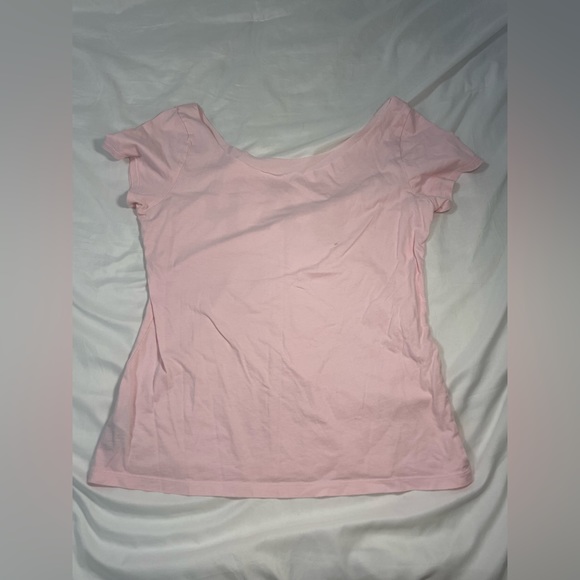 GAP pink tee with no collar - Picture 2 of 2
